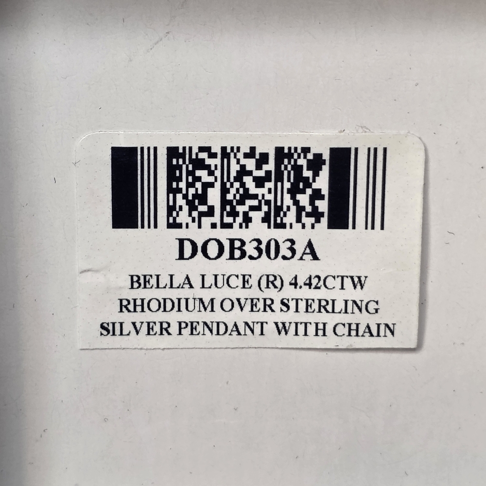 4.42ct Moissanite Stone Pendant With Rhodium Over 925 Sterling Silver Necklace - Picture 4 of 6